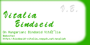 vitalia bindseid business card